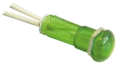 Indicator light ø 10mm 230V green