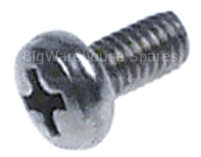 Flat-headed bolt thread M4 thread L 8mm SS DIN 7985/ISO 7045 Qty