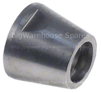Union nut for steam/water pipes thread 3/8" L 21mm hole ø 13,5mm
