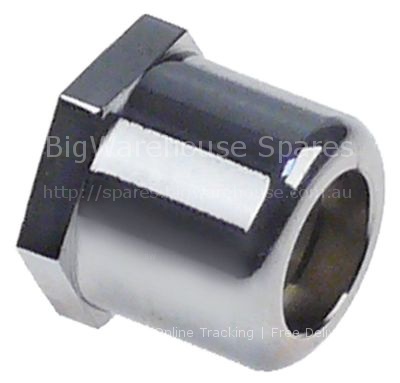 Union nut for steam/water pipes thread 3/8" L 21mm hole ø 13,5mm