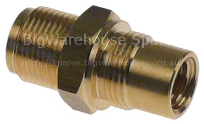Screw connection for steam-/water-tap L 46mm ø 18mm ID ø 8,5mm W