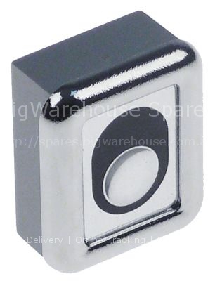 Keypad unit buttons 1 chrome-plated L 35mm W 25mm