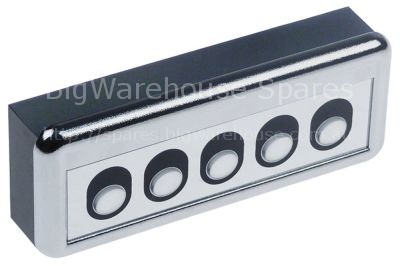 Keypad unit buttons 5 chrome-plated L 117mm W 45mm