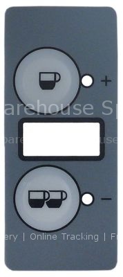 Keypad foil for dosing unit L 76mm W 33mm buttons 2