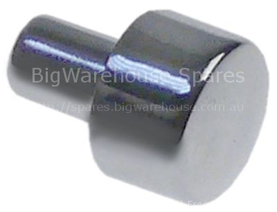 Push button ø 11,9mm shaft ø 6mm internal size 3x3mm chrome-plat