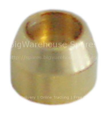 Filter support D1 ø 13mm ID ø 5mm int. ø 1 11mm H 9mm brass