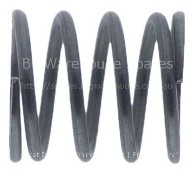 Compression spring ø 21mm L 23mm wire gauge ø 2mm windings 3