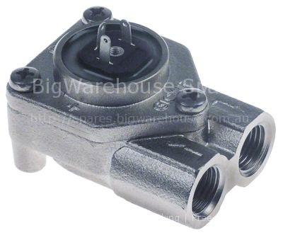 Flow meter thread 1/4" stainless steel plug connection approval
