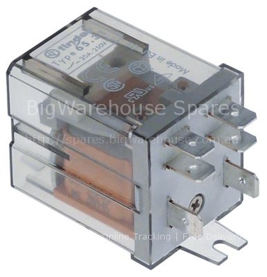 Power relays FINDER 230VAC 20A 1NO/1NC connection F6.3 bracket m