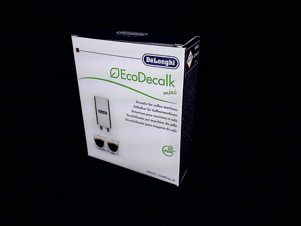 Delonghi EcoDecalk Mini Coffee Machine Cleaner Descaler 2 x 100ml