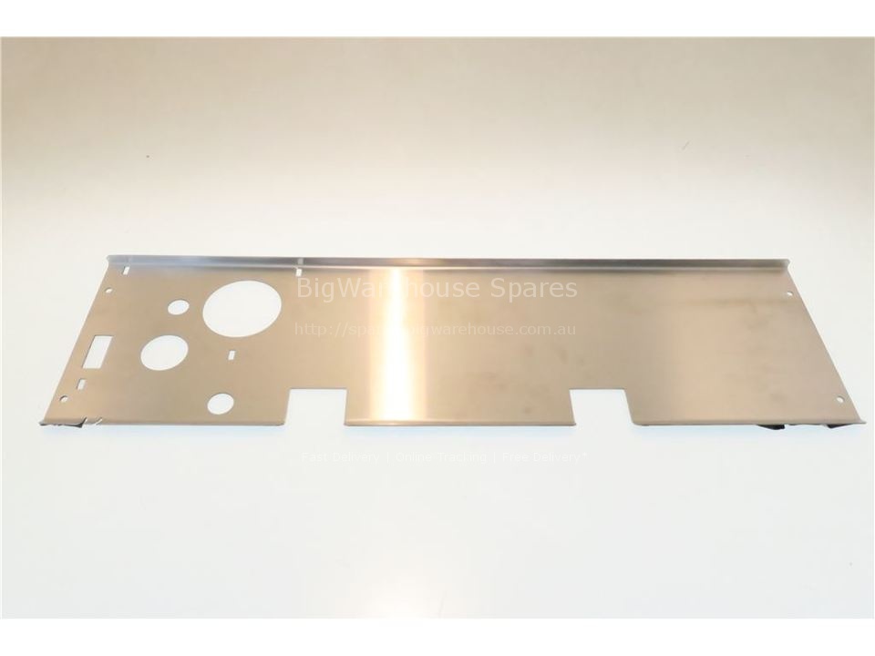 Polished stainless steel lower board 85