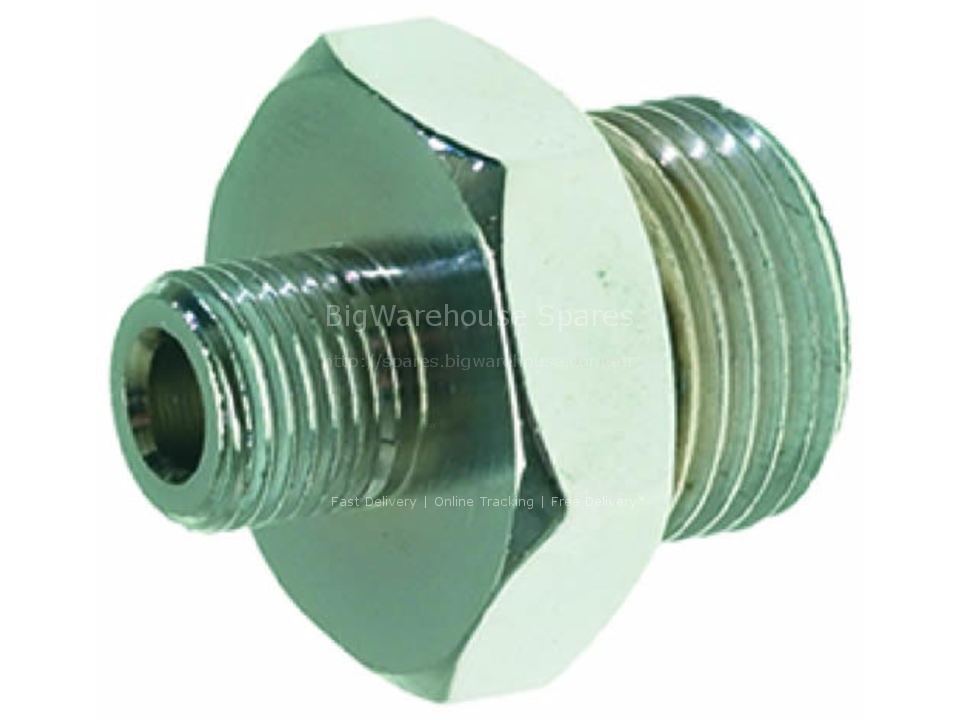 FITTING 3/8"M-1/8"M NICKEL-PLATED