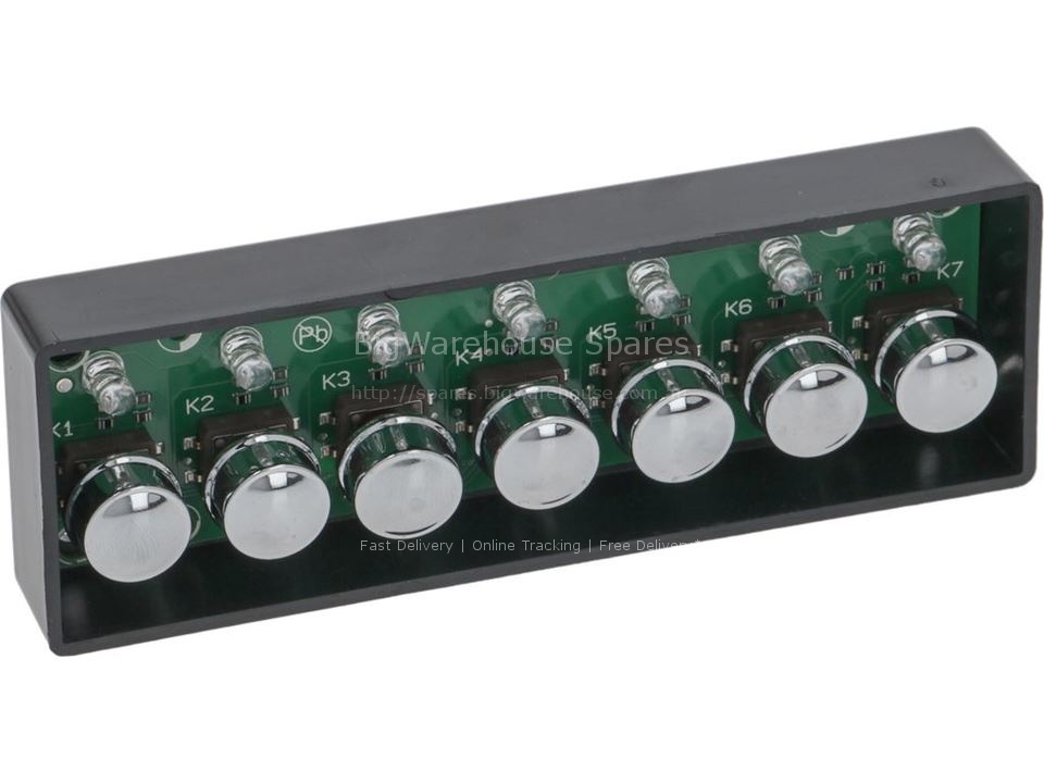 7 BUTTONS COMPLETE PUSH-BUTTON PANEL