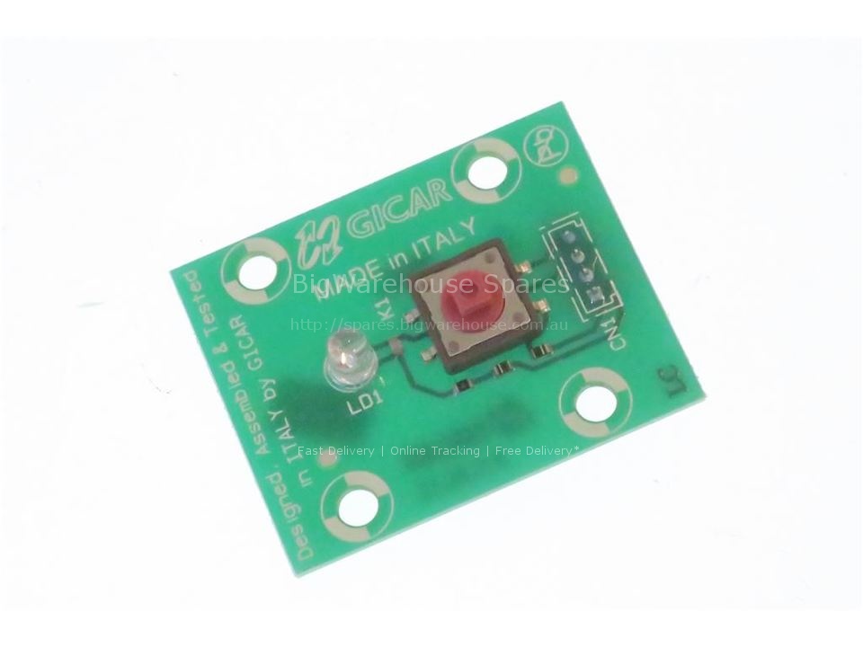 PRINTED CIRCUIT BUTTON 2A WATER 4GR