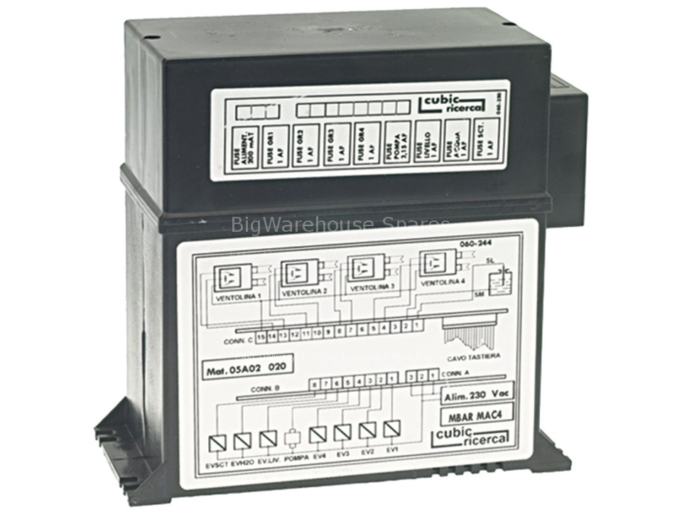 DOSING CONTROL BOX 3-4 GROUPS 230V