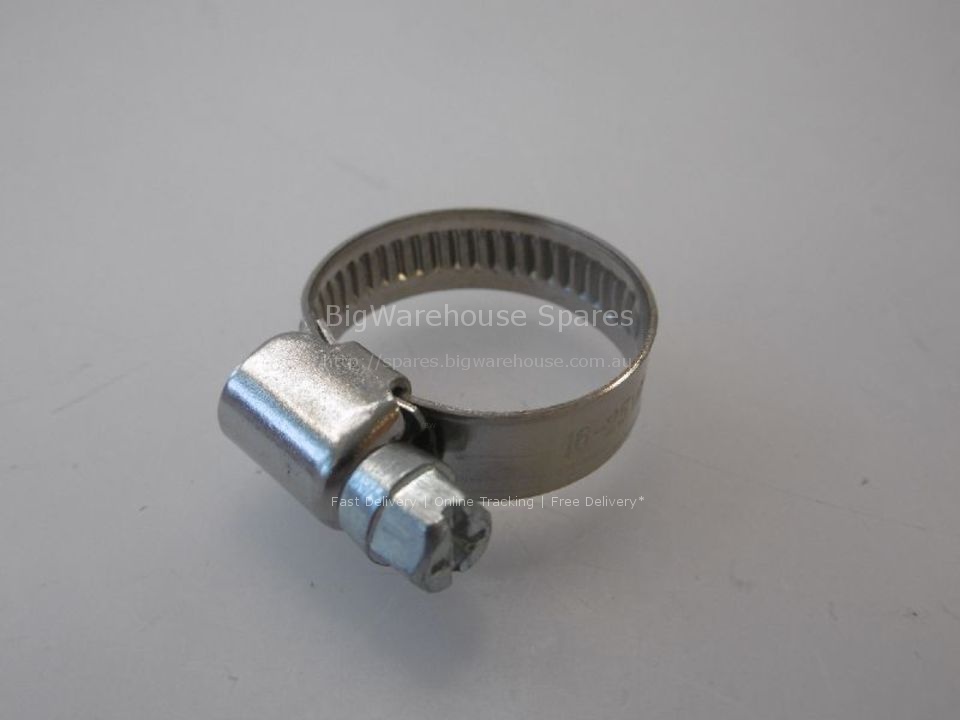 Stainless steel clamps 16-25 HEIGHT 9 mm