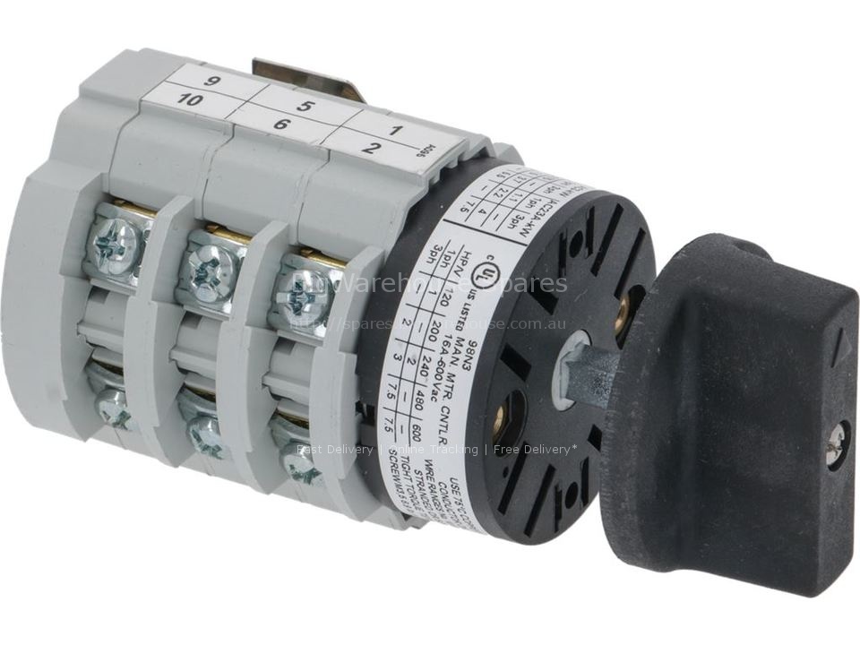 SELECTOR SWITCH 0-3 POSITIONS 16A 400V
