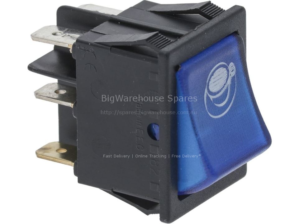 BLUE BIPOLAR SWITCH 16A 250V