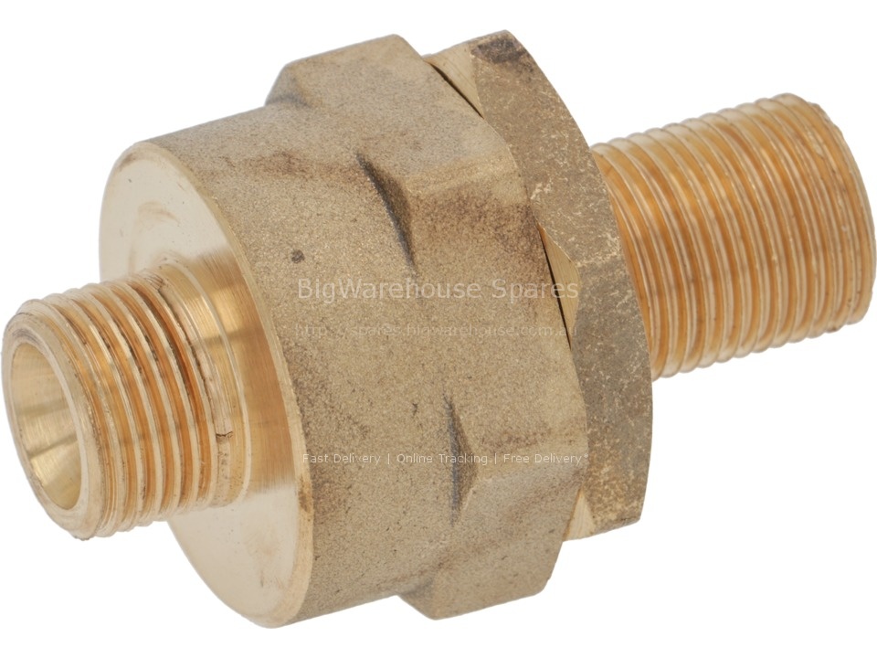 BRASS FITTING  ø 3/8"M-3/8"M WITH FILTER