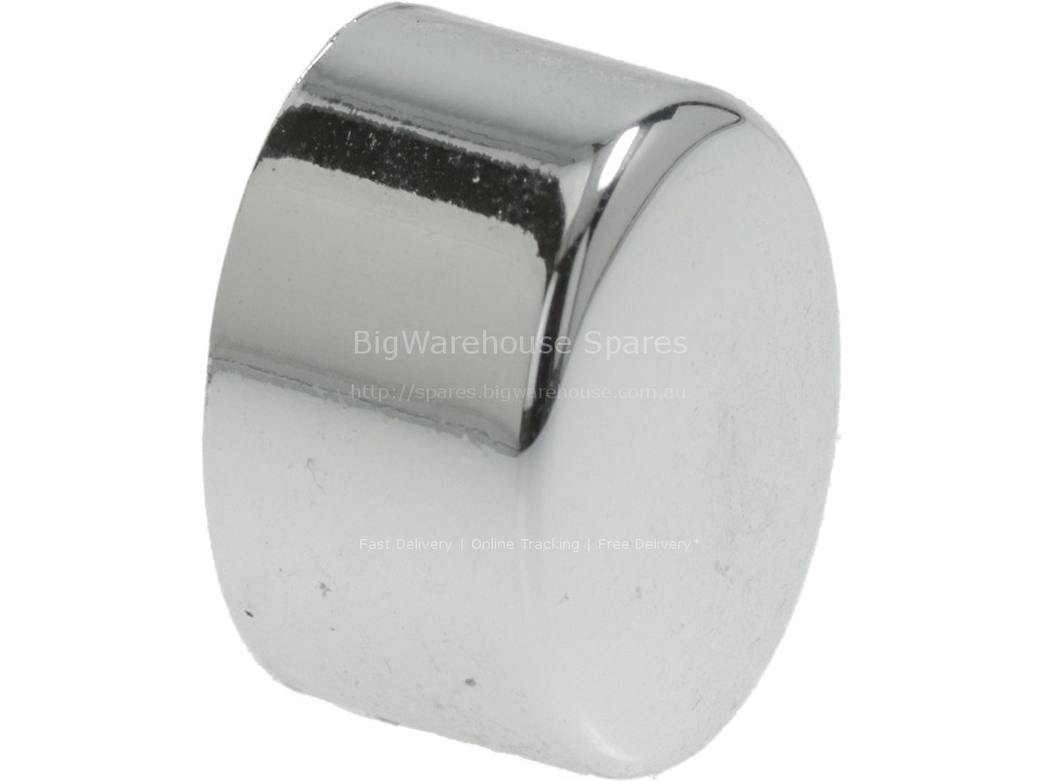 OVAL CHROMED PUSH-BUTTON 17x12.5 mm
