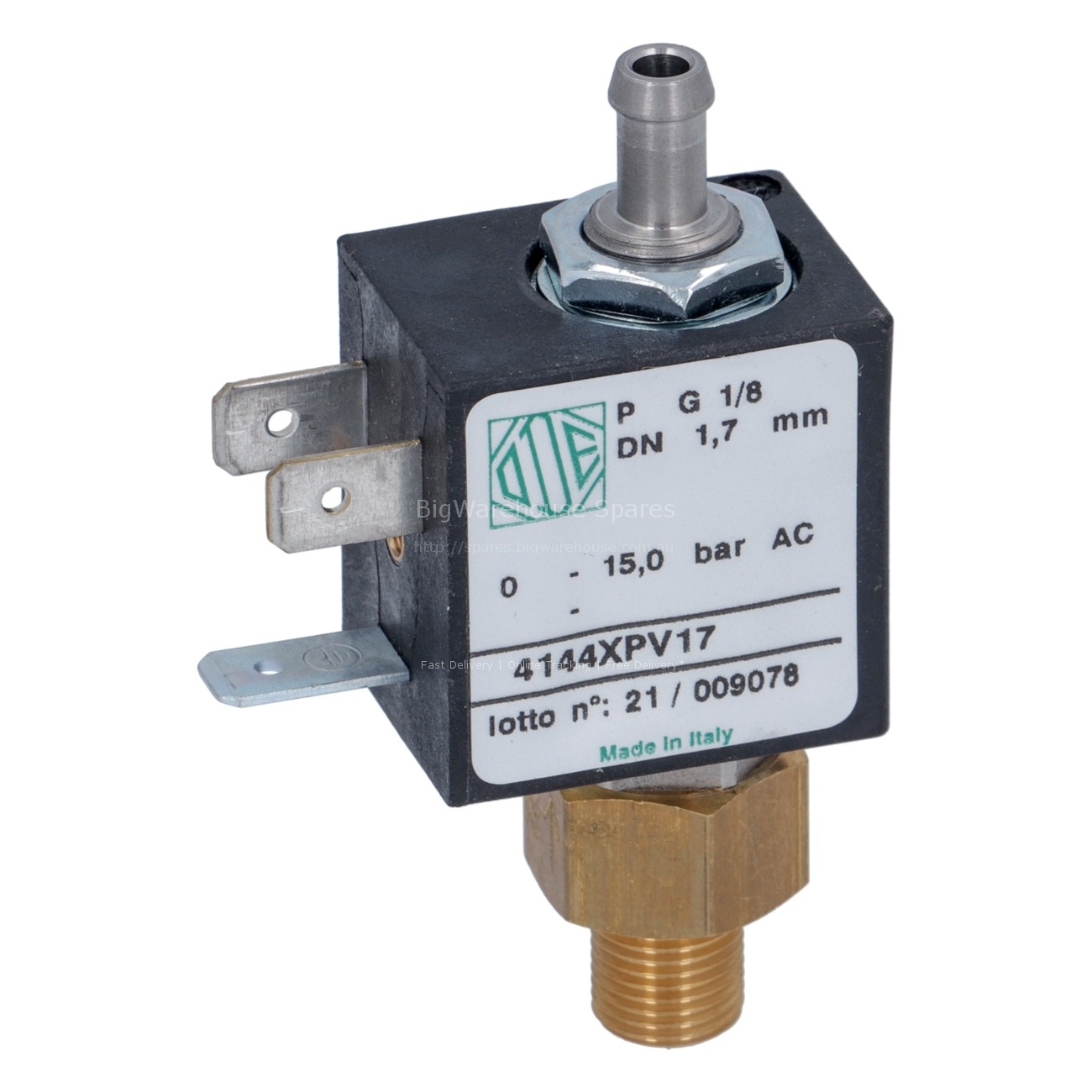 SOLENOID VALVE ODE 2-WAY 1/8"M - ø 6 mm