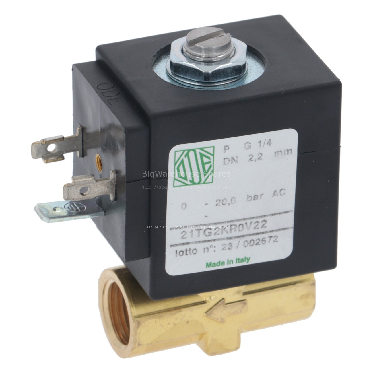 SOLENOID VALVE 2-WAY 220-230V 50/60Hz