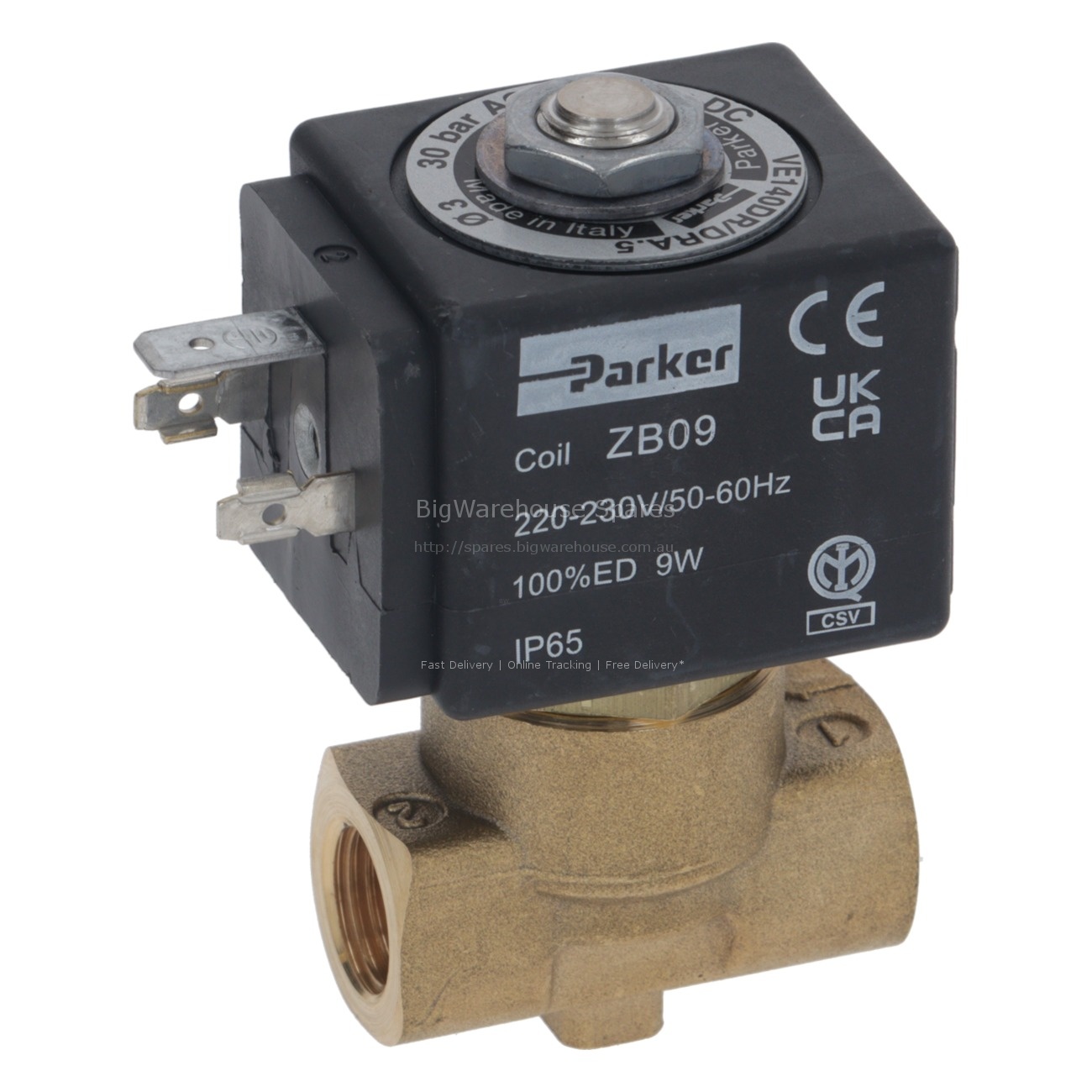 SOLENOID VALVE 2-WAY ø 1/4" 220-230V