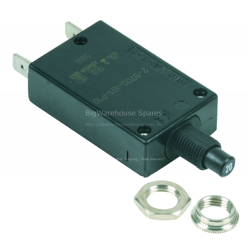 BREAKER  20amp  MANUAL RESET