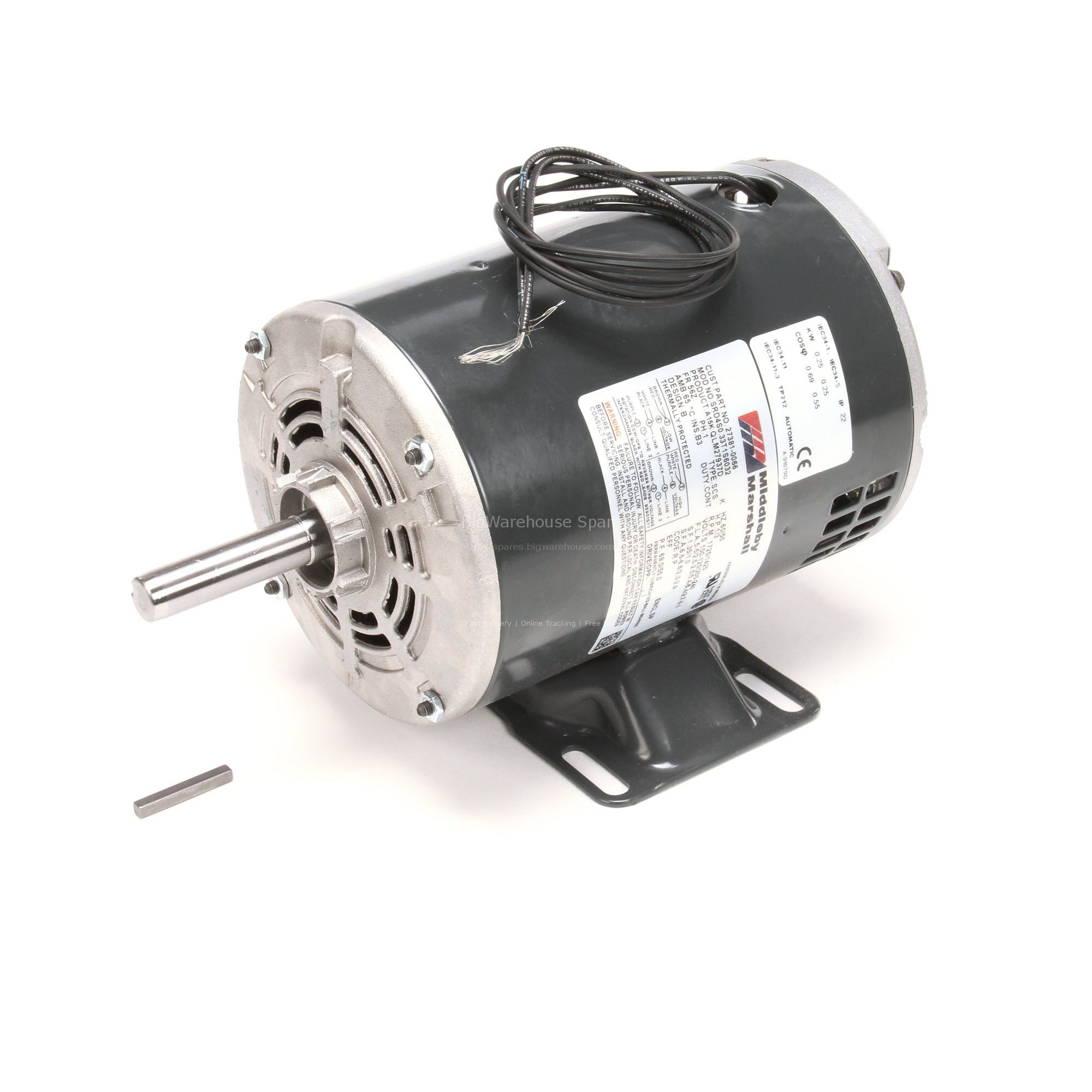 Motor, 200-240V, 50/60Hz, 1Ph, 1/3Hp