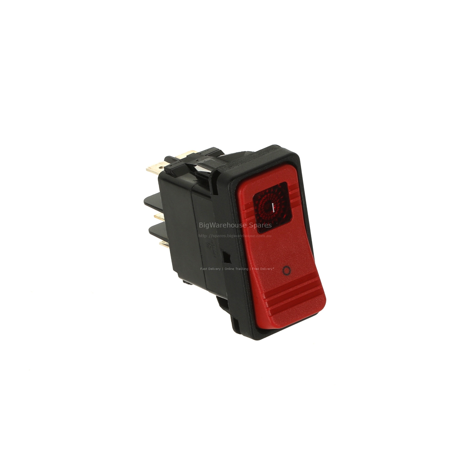 Switch, DPDT 24Vdc LED Red