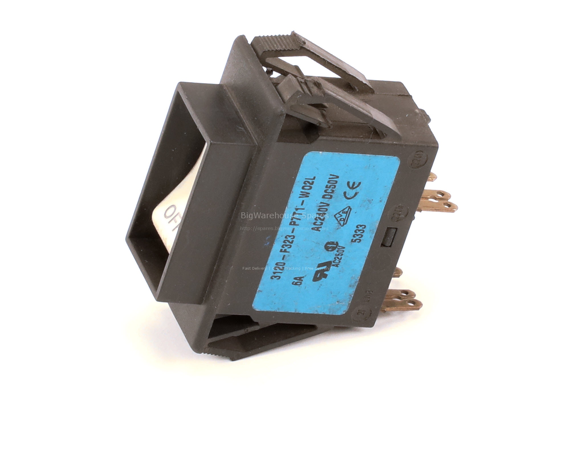 CIRCUIT BREAKER; DPST 250V 6A