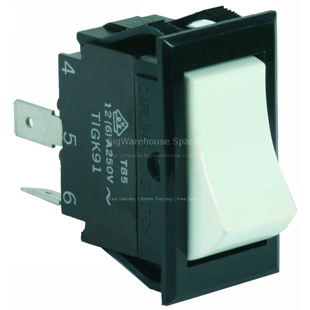 ROCKER SWITCH BIF W/O HEATER ON/OFF CE