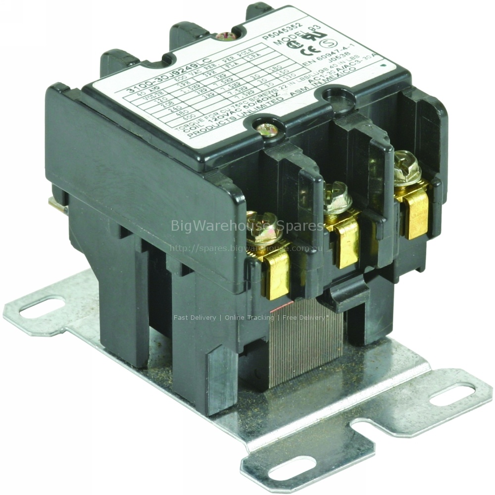 CONTACTOR 120VAC COIL 40A -ELECTRIC