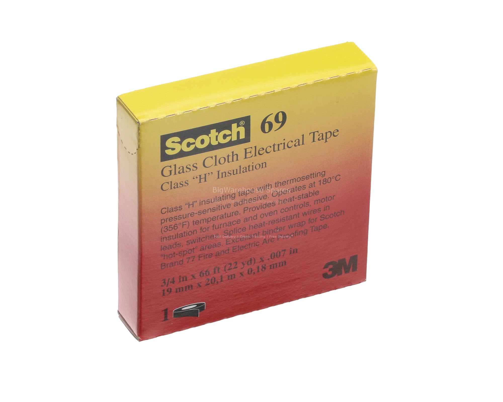 TAPE; ELECTRICAL HT RESISTANT WHITE 3/4