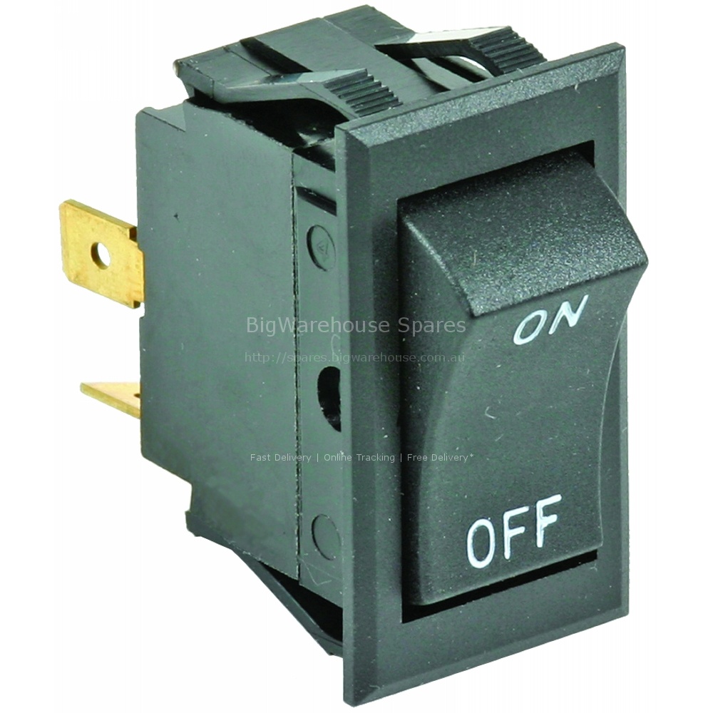 ROCKER SWITCH DPST BLACK RESET & CE GAS