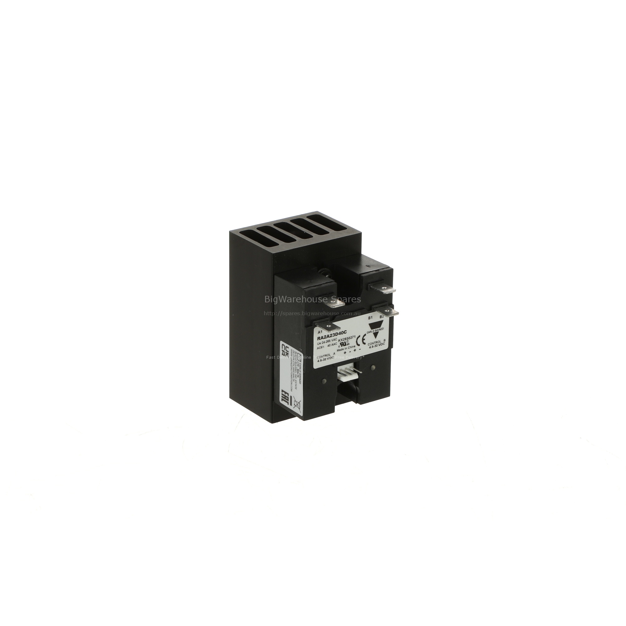 Relay - Ss Dual 30A W/Heat Sink