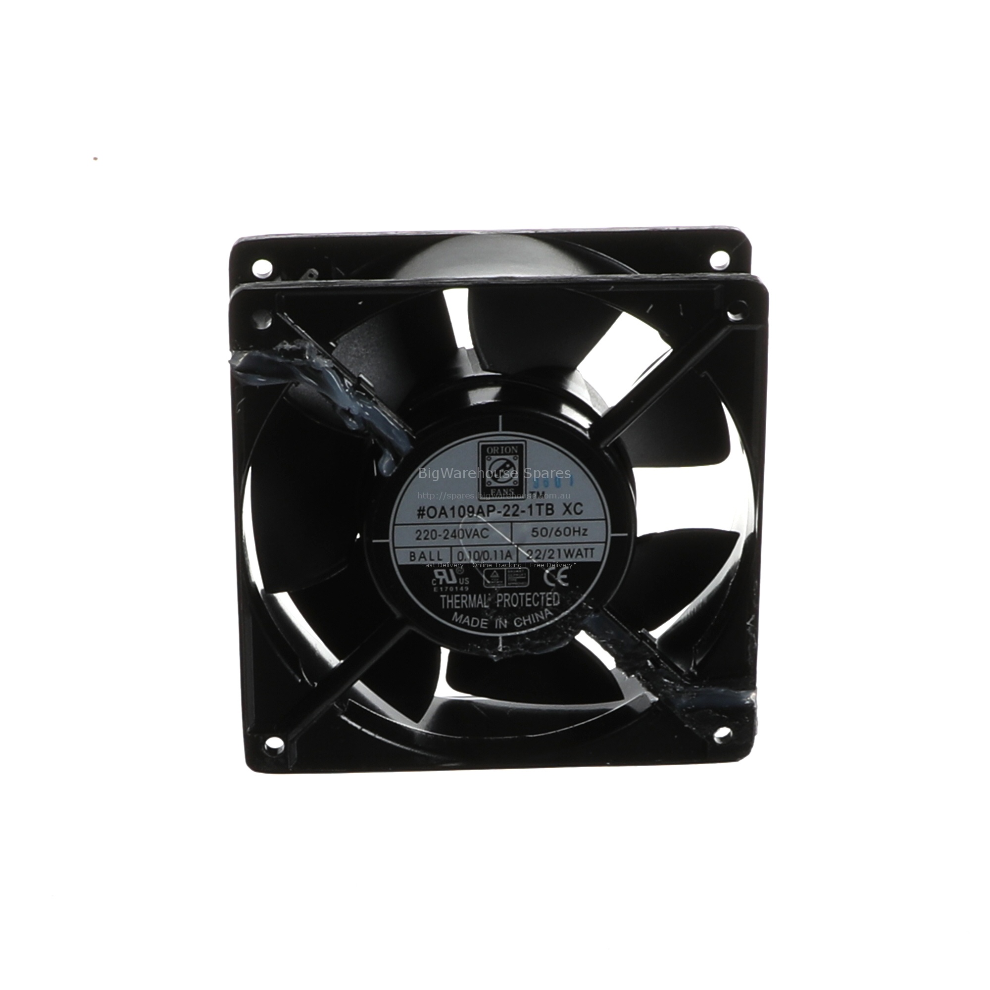 Fan - Cooling - Axial - W/Thermal Protection (Bottom)