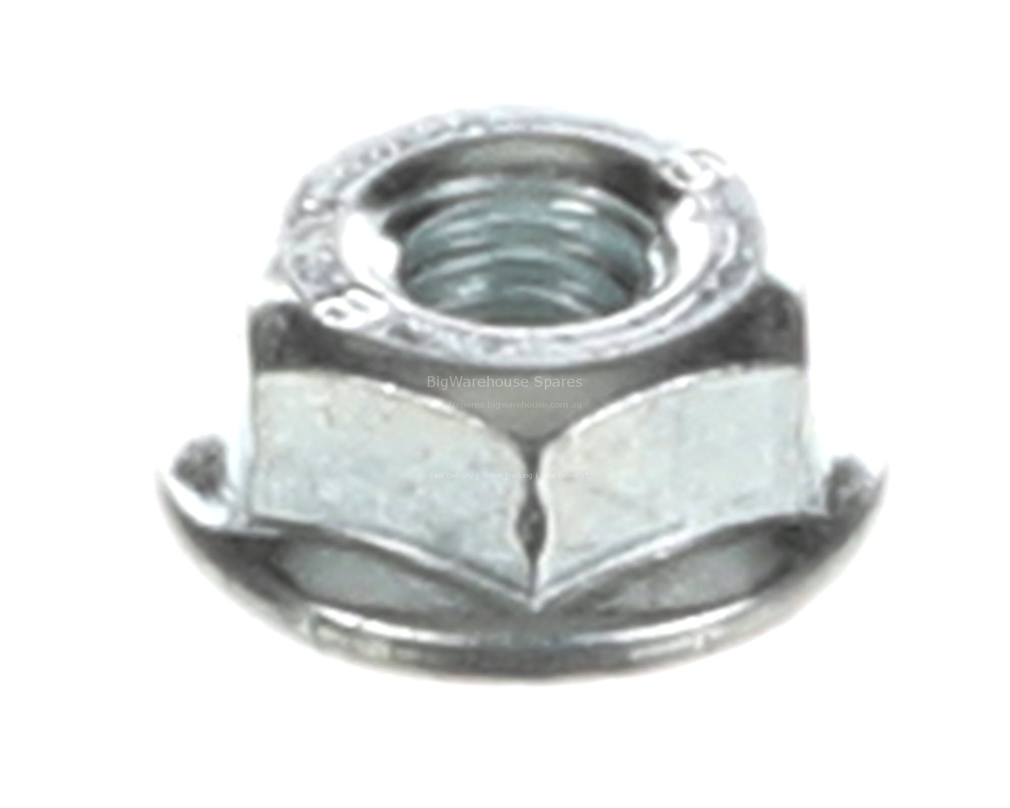 Nut - #10-32 - Hex - Zinc - Serrated Flange (Waveguide
