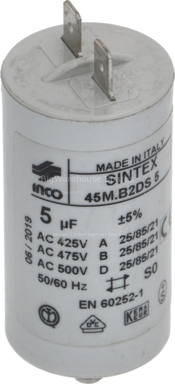 CAPACITOR 5?F 450VAC 50/60Hz