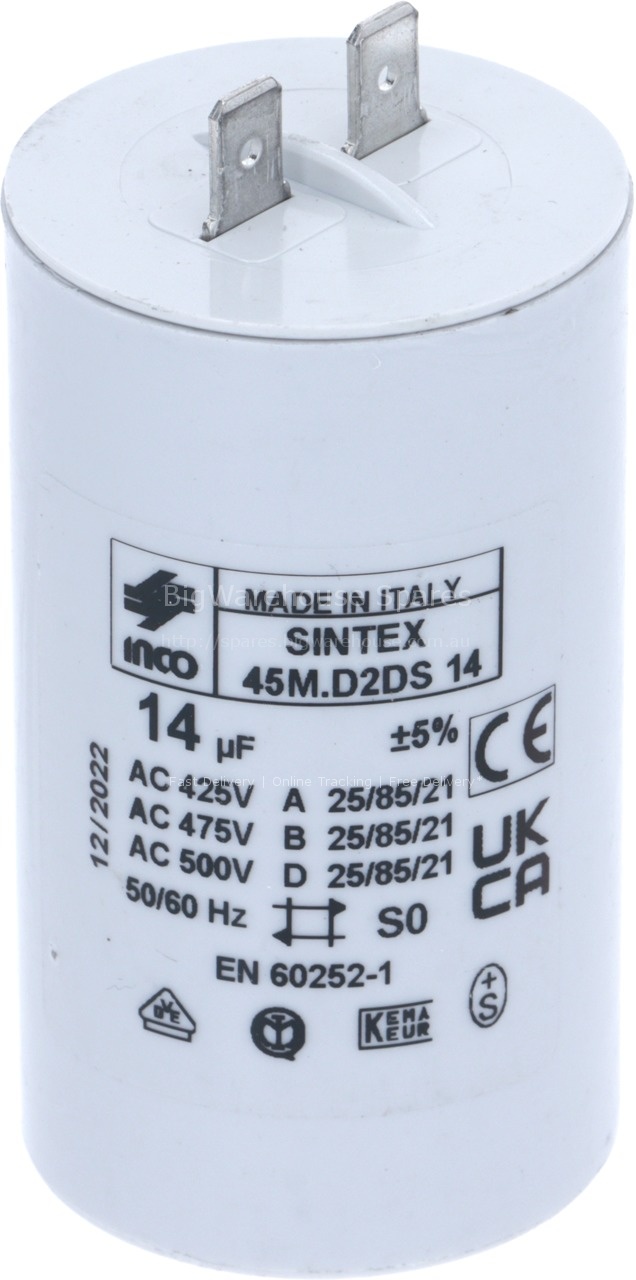 CAPACITOR 14 ?F 450V