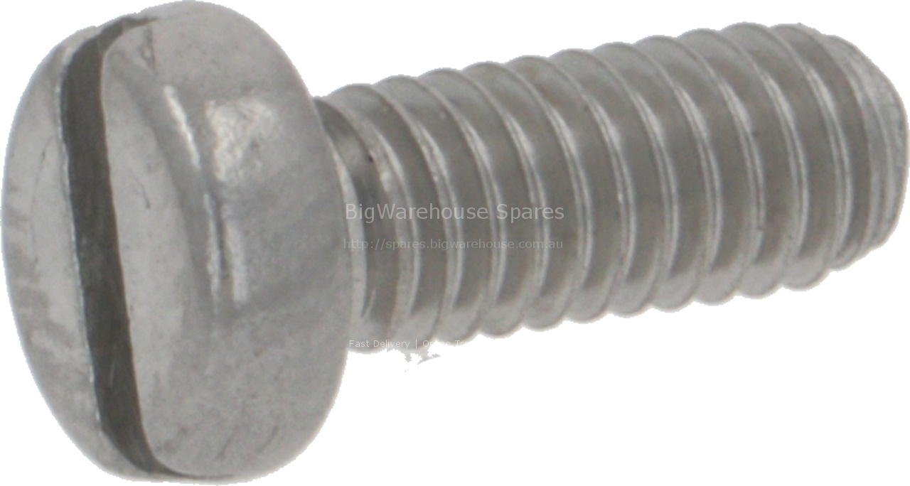 SCREW 4X10 TCT(-) ST./STEEL SLOTTED HEAD