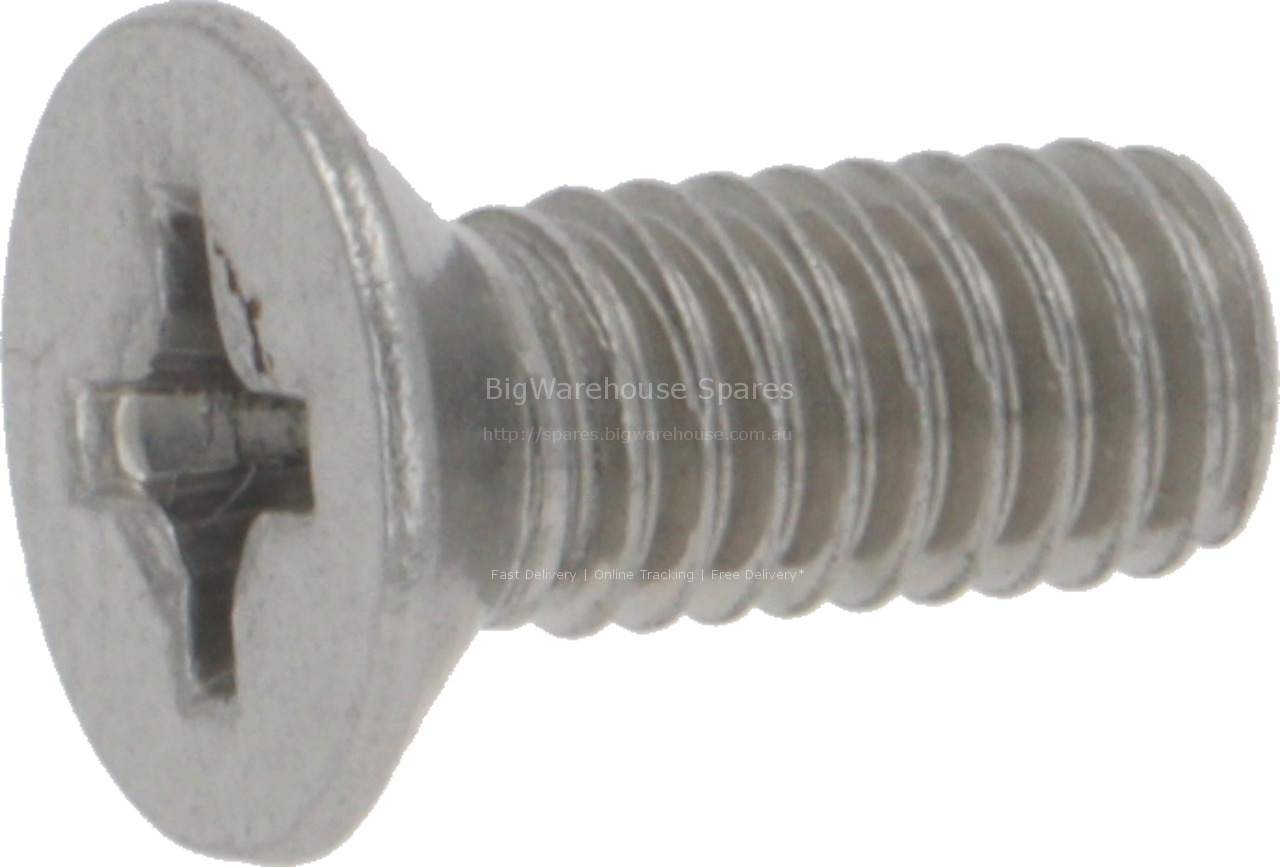 SCREW 4X10 TSPC(+) ST./STEEL SLOTTED X