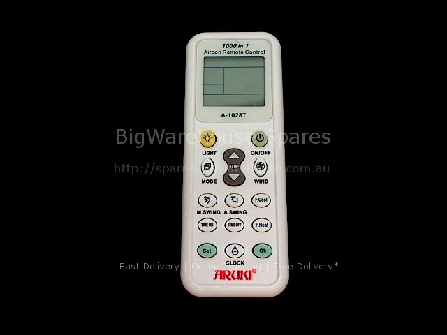 Fujita Air Conditioner Remote Control Universal Remote Substitute Bigwarehouse Spares