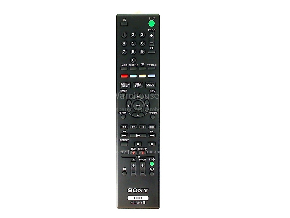 Replacement Remote Control for Sony RMT-D259-COPY